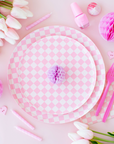 Check It! Tickle Me Pink Plates - Dessert