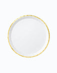 White and Gold Dessert Plates