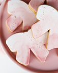 Watercolor Pink Bow Cookies