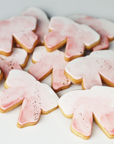 Watercolor Pink Bow Cookies