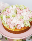 Zest Flower Shop Luxury Cheesecake- Pink Tulips