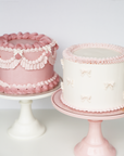 Little Bows Ruffle Celebration Cake