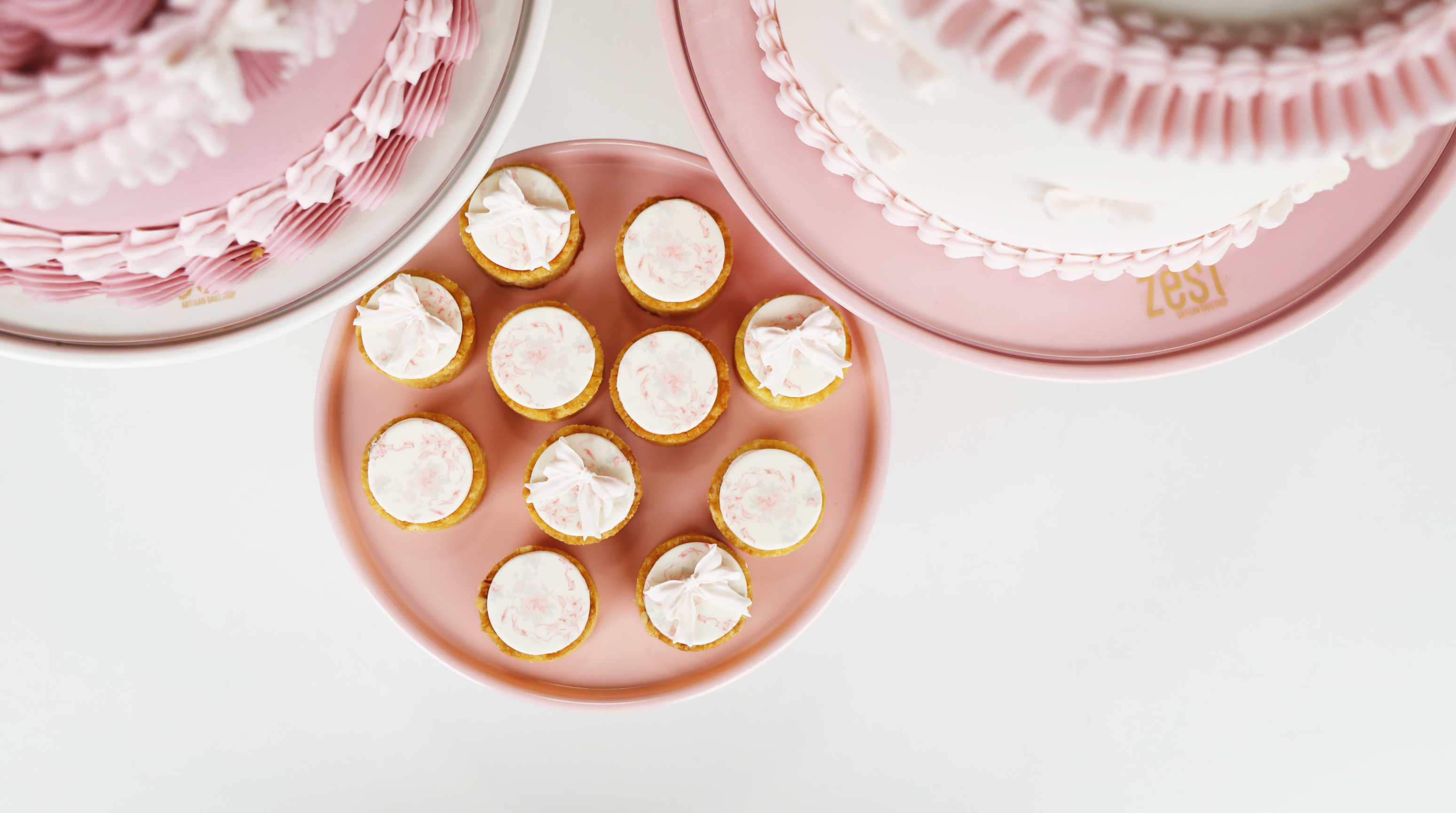 Little Bows Ruffle Celebration Cake – ZestBakeshop