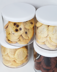 Lucite Cookie Jar Filled With Your Choice of Cookies