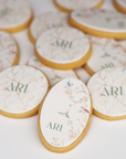 Custom Name Oval + Round Bird Cookie Set