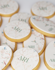 Custom Name Oval + Round Bird Cookie Set