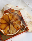Caramelized Maple Pear Tart in Golden Lucite