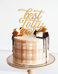 Campfire Plaid Celebration Cake