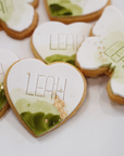 Hearts & Butterflies Collection- Watercolor Personalized Cookies Set (36 Cookies)