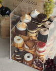 The Assorted Dessert Lucite Display Case- 3 tier