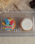 Happy Purim Candy Cupcake Box- Set of 2 Cupcakes