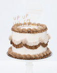 Up Up We Go Hot Air Balloon Vintage Cake