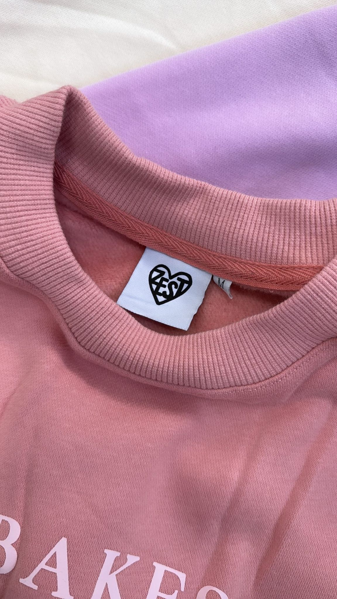 "Zest Club" Sweatshirt- Olive/Cream