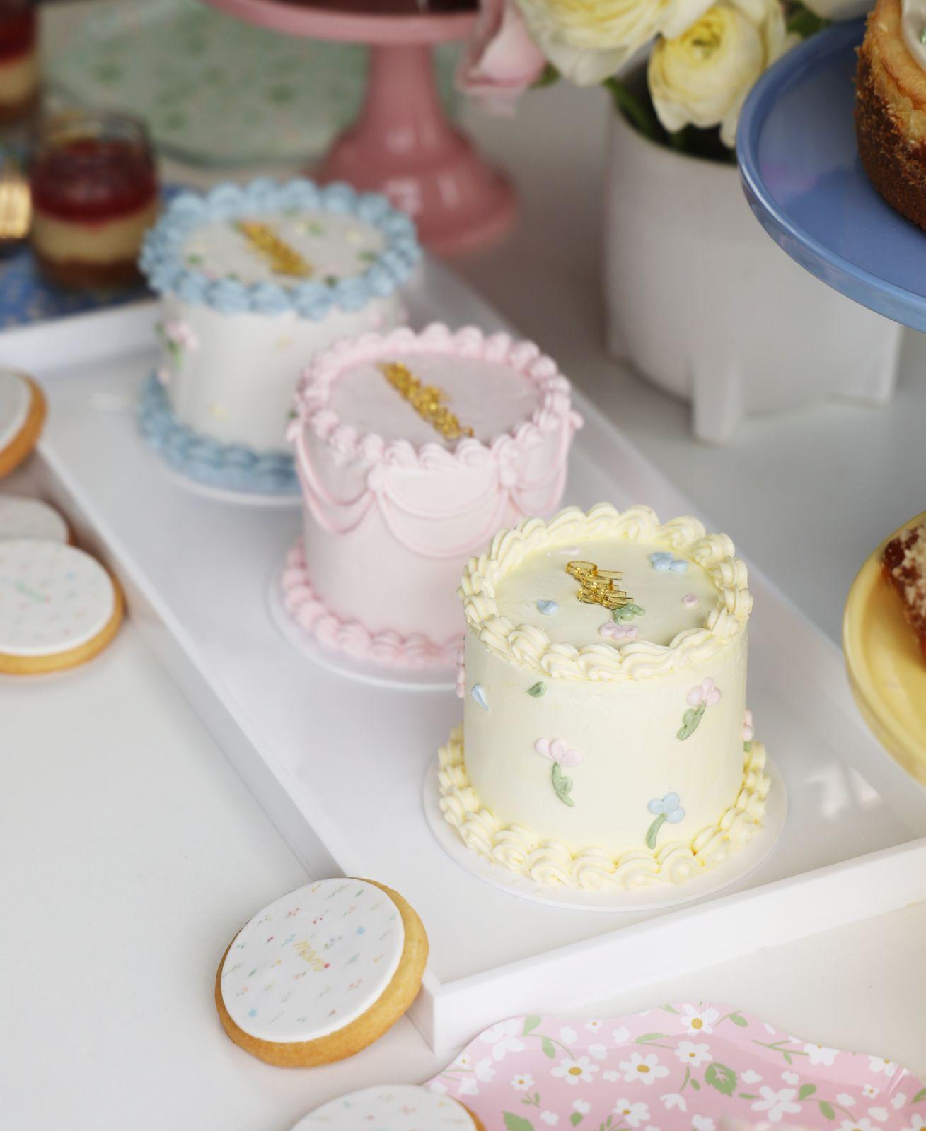 Happy Mother's Day Ditsy Floral Collection Set of 3 Mini Cakes