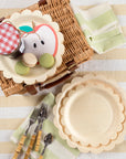 Wooden Scalloped Large Plates