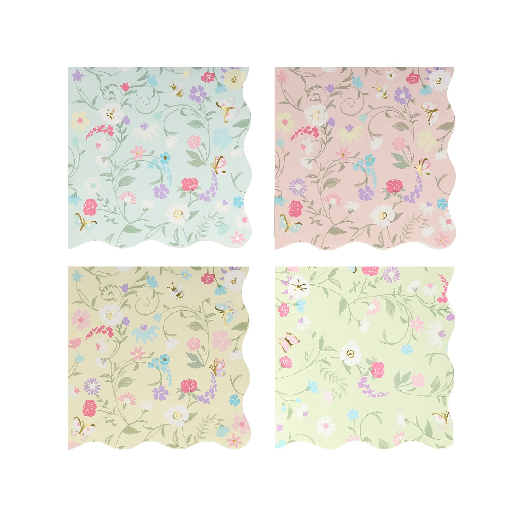 Laduree Floral Small Napkins