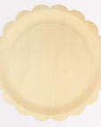Wooden Scalloped Large Plates