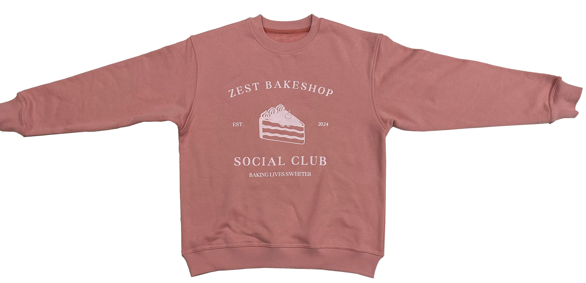"Zest Club" Sweatshirt- Mauve/Pink