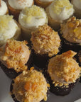 Assorted Mini Cakes in Lucite Tray