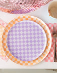 Check It! Purple Posse Plates - Dinner