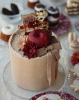Autumn Florals Shana Tova centerpiece cake