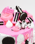 Hot Pink Oreo Explosion Celebration Cake