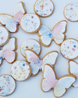 Le Jardin Watercolor Butterfly Cookies Set (12)