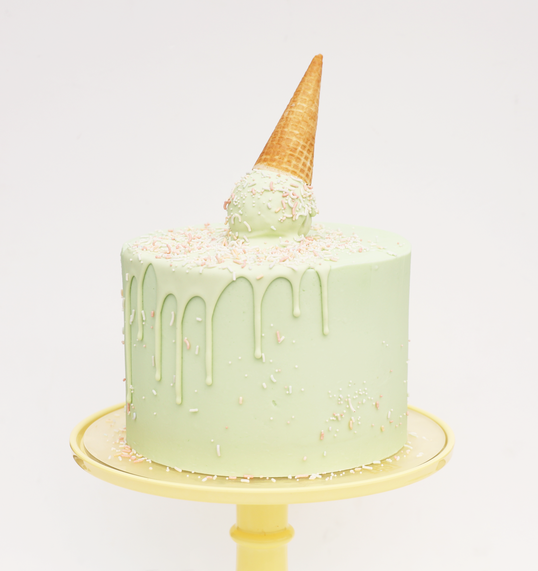 Pastel Gelato Theme Celebration Cake