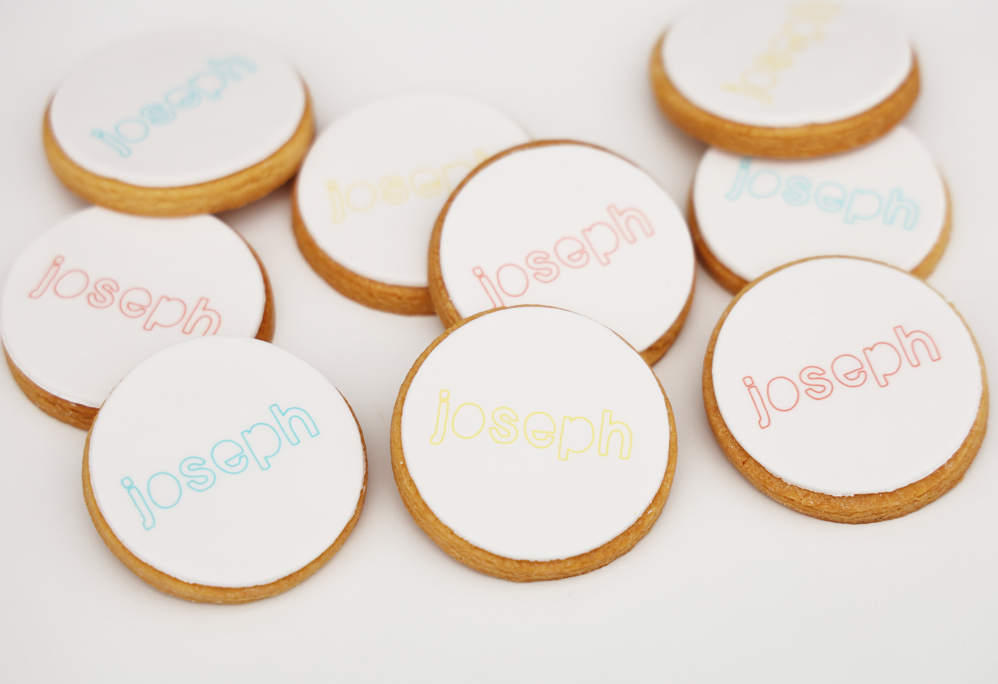 Bright Colors Personalized Cookies