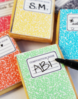 Back To School! Rainbow Composition Cookies Set