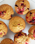 Whole Wheat Sugar Cranberry Muffins