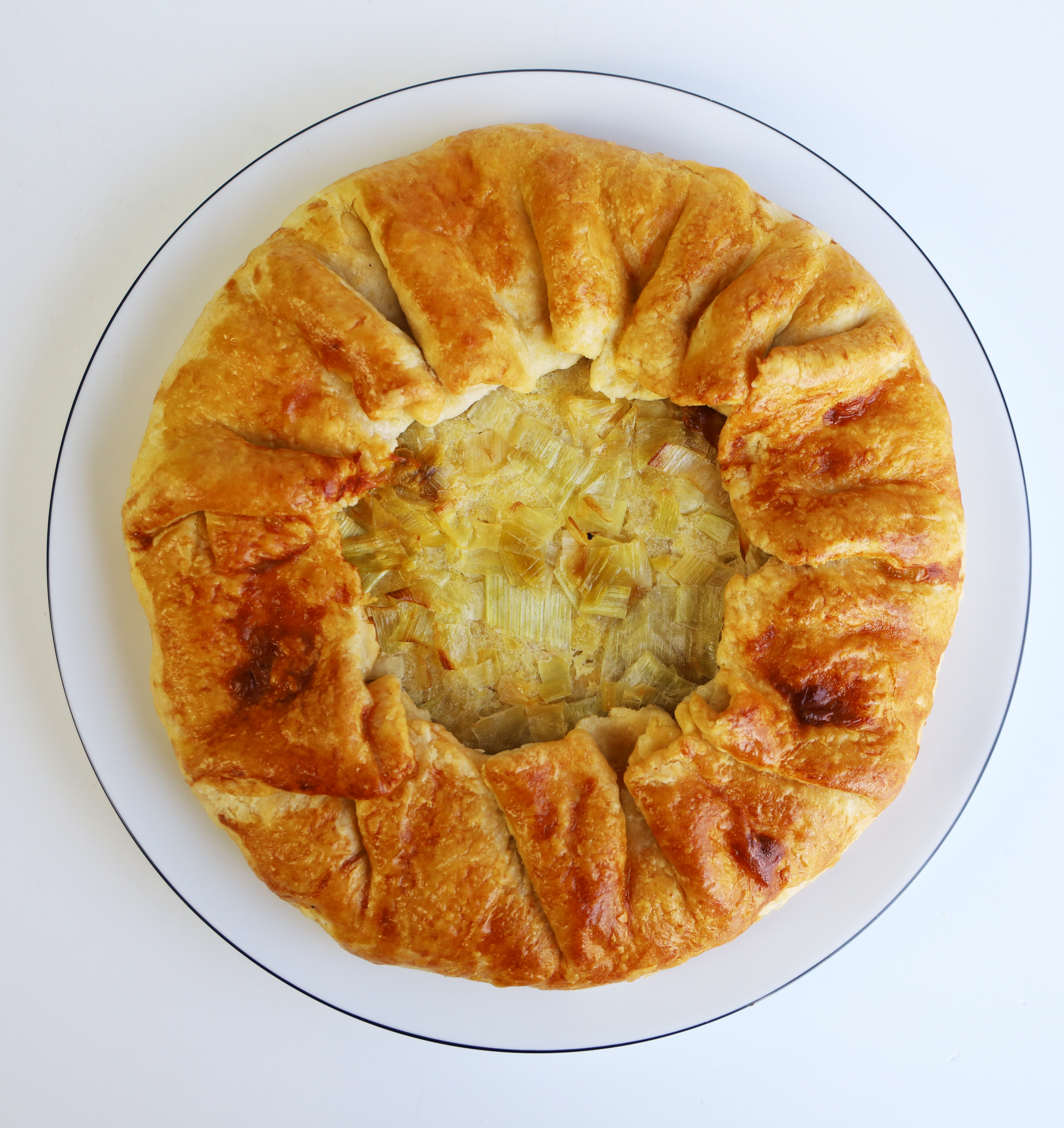 Caramelized Leek Potato Galette