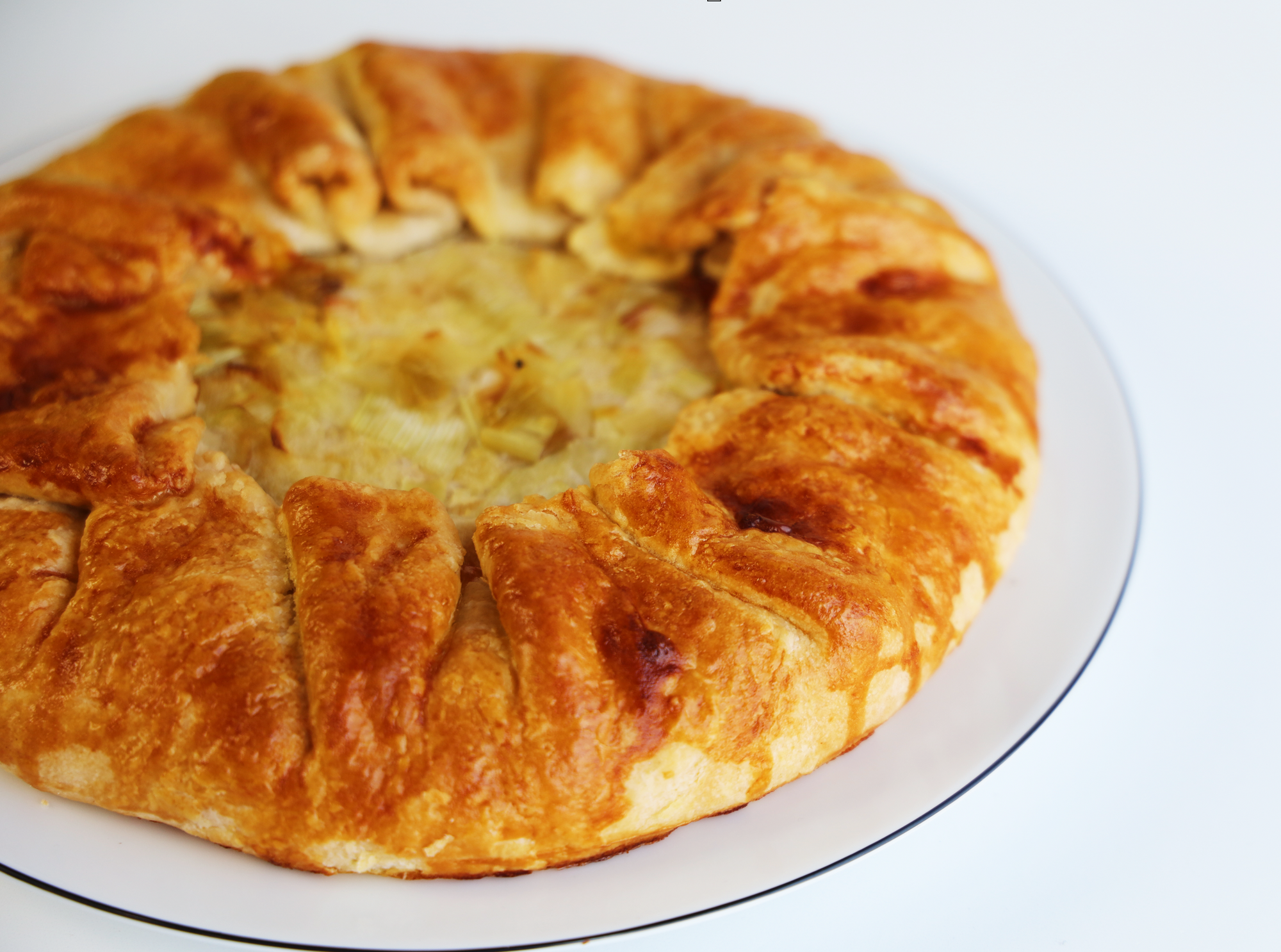 Caramelized Leek Potato Galette