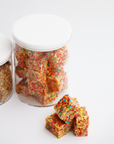 Large Lucite Cookie Jar - Rice Crispy Squares