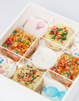 Rainbow Happy Purim Lucite Assortment Box