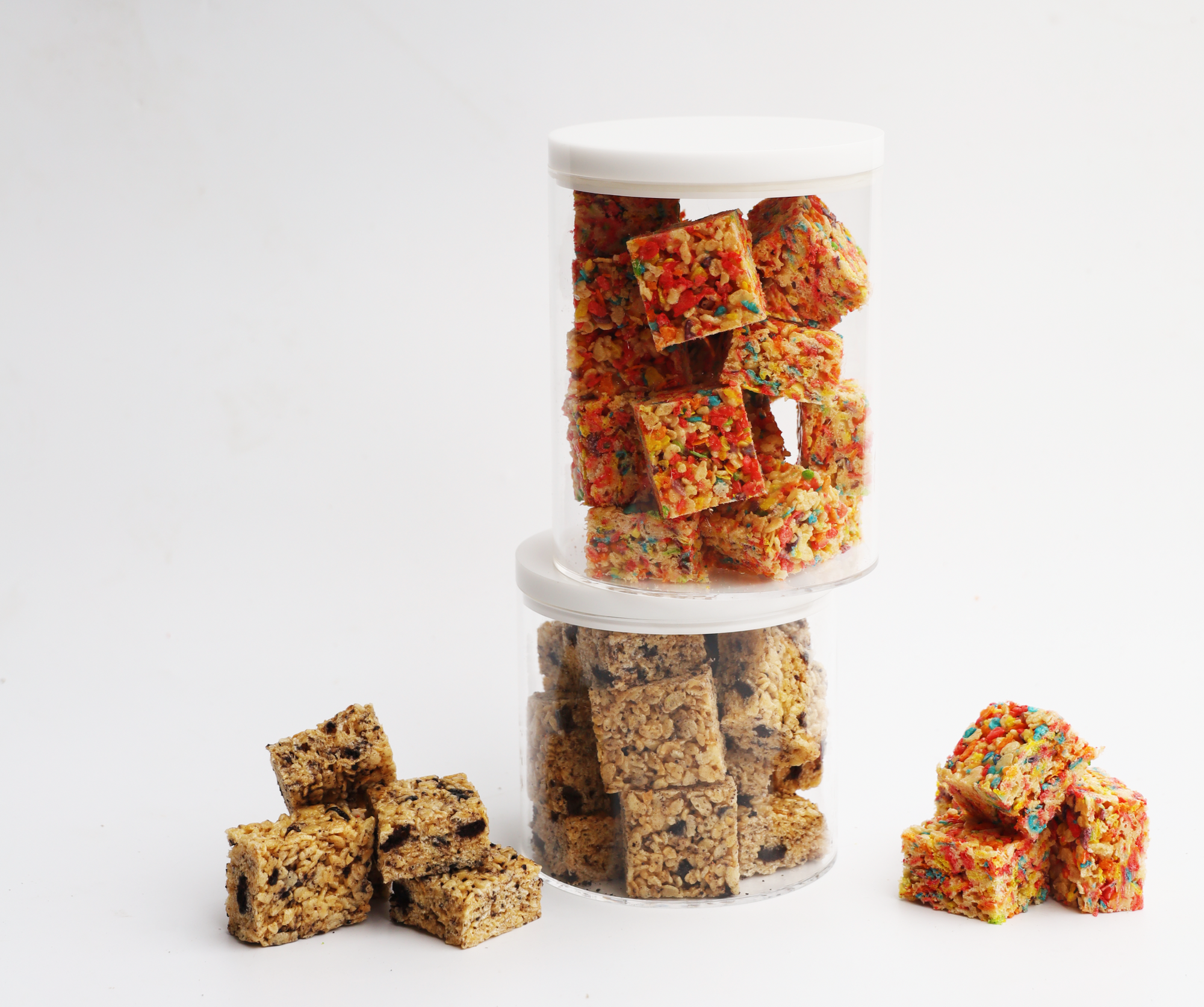 Medium Lucite Cookie Jar - Rice Crispy Squares