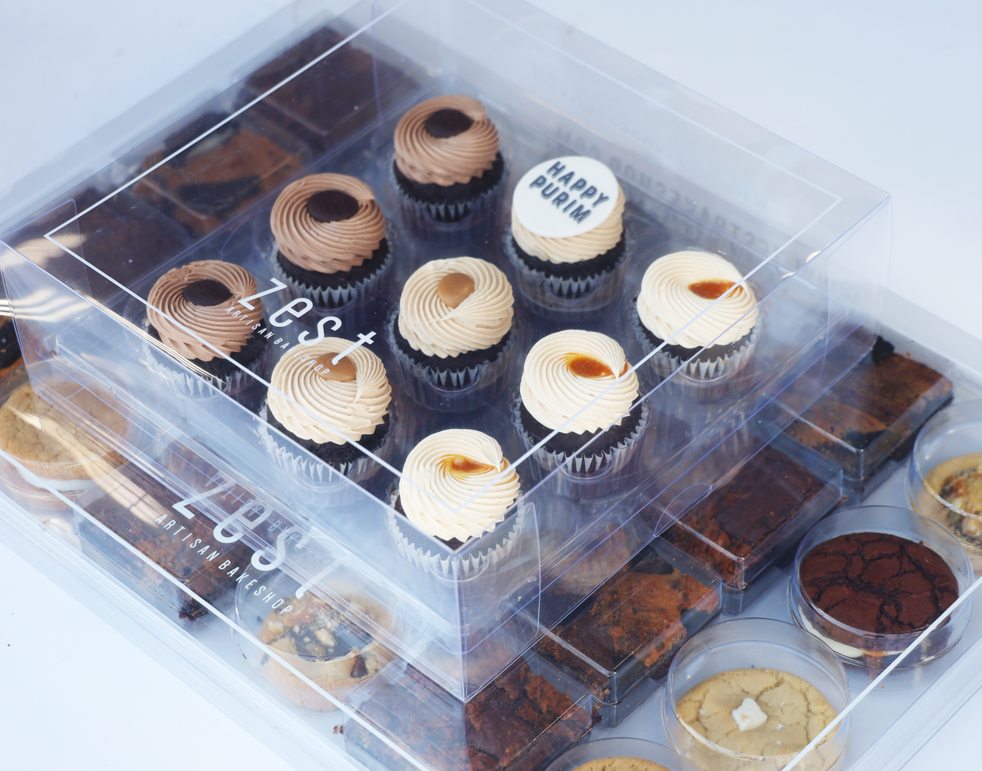 Cupcake + Gourmet Treat Assortment Stack