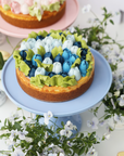 Zest Flower Shop Luxury Cheesecake- Blue Tulips