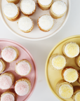 Mini Colored Coconut Cakes - Yellow