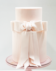 2 Tier Bow Celebration Cake- Pink