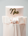 2 Tier Bow Celebration Cake- Pink