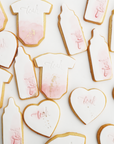 Baby Collection- Watercolor Personalized Cookies Set (36 Cookies)