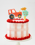 On The Farm Plaid Celebration Cake