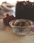 Double Chocolate Pomegranate Garnish French Macarons