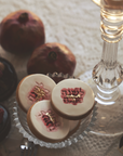 Ruby and Gold Watercolor L'Shana Tova Cookies (12)