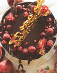 Rich Chocolate Festive L'Shana Tova centerpiece cake