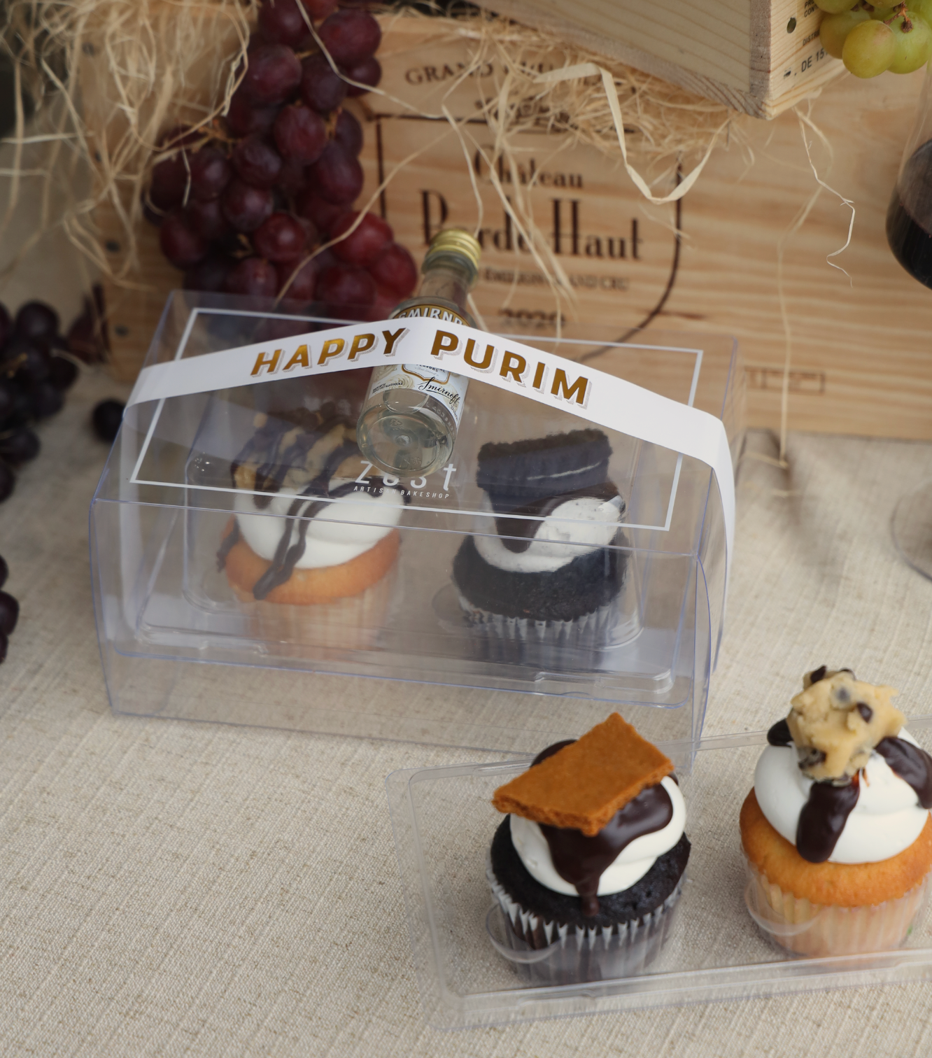 Gourmet Cupcake Box- Set of 2 Cupcakes