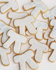 Mixed Patterns Blue Bow Cookie Set
