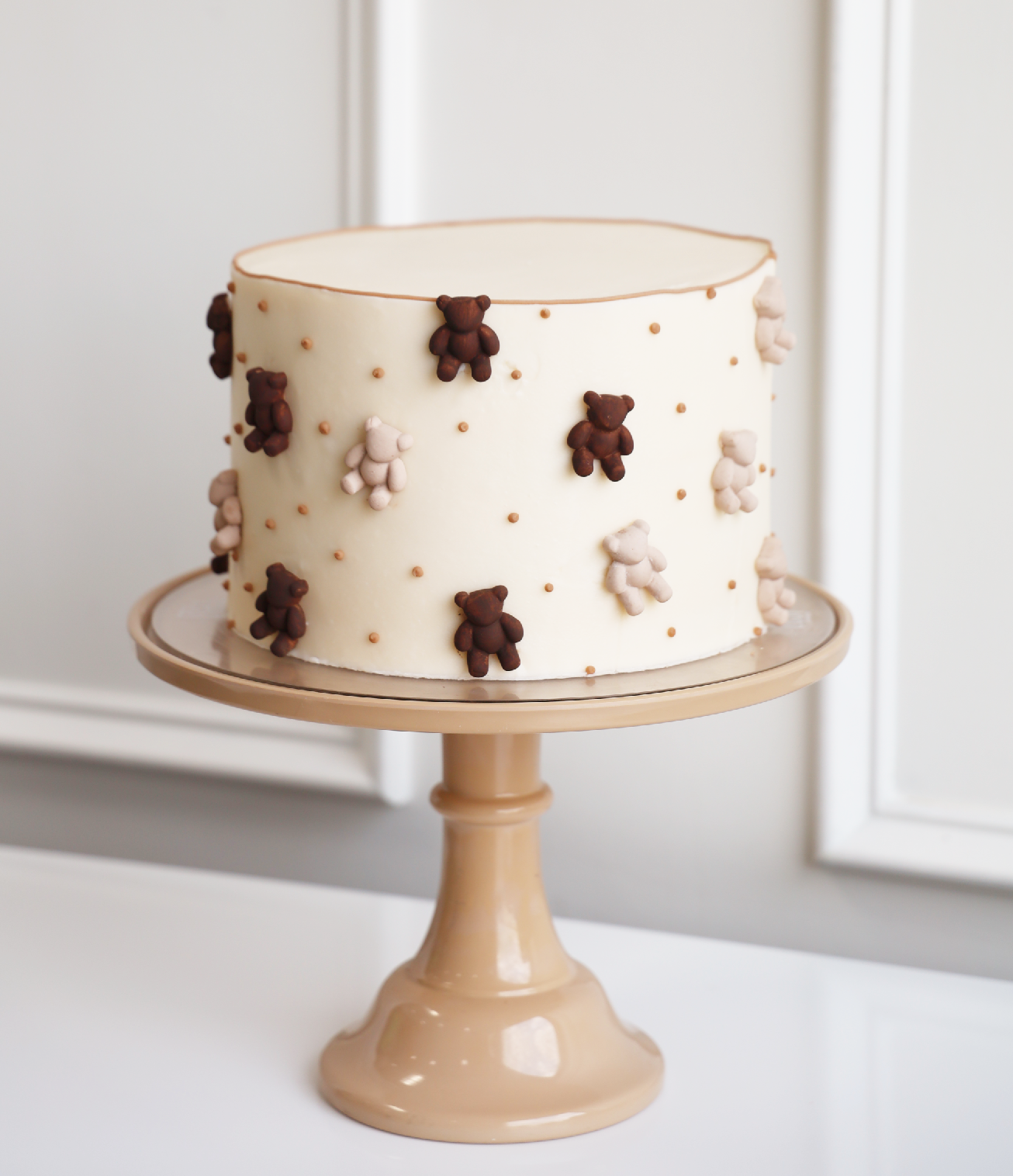 Dots and Teddies Celebration Cake