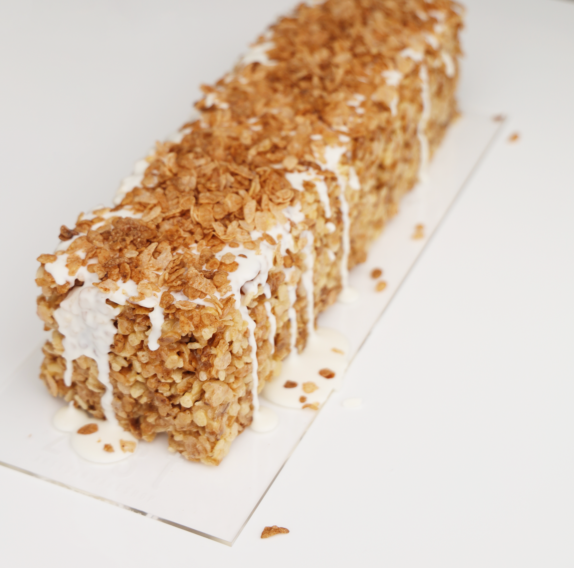 Cinnamon Pebble Rice Crispy Log (GF)